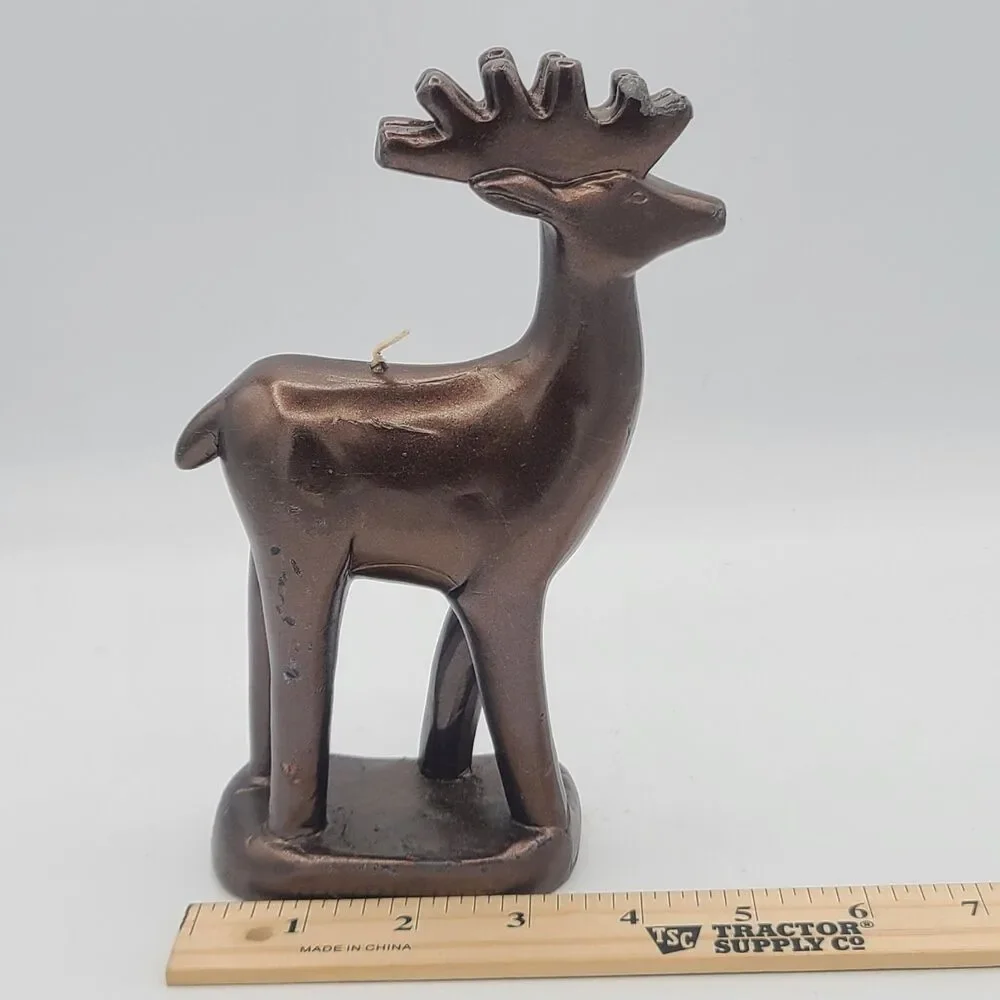 Buck Deer Wax Candle 7 1/2